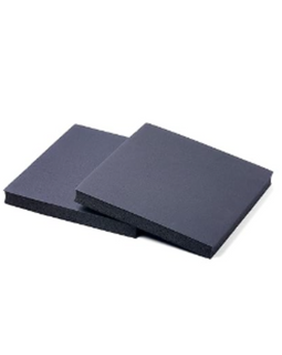 High-Density Foam Panels, Closed-Cell Insulation Foam Pads, Black, 12" X 12" X 1" (2 Pack)